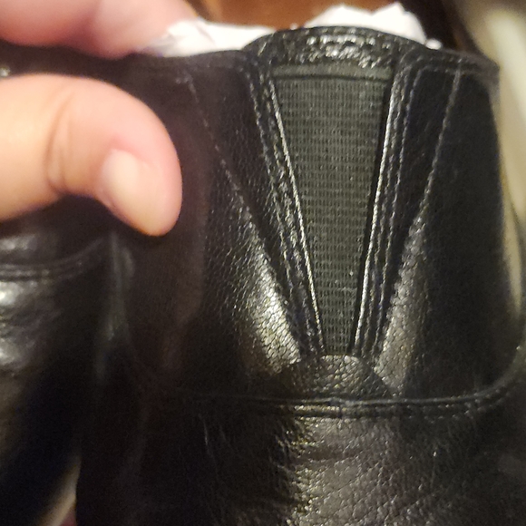 Naturalizer 9M black leather slip on flats. Lecture style - Picture 4 of 6